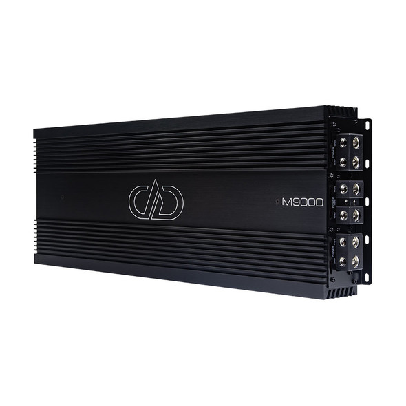 DD Audio M-Series 9000W RMS Monoblock Subwoofer Amplifier | M9000 ANGLED PHOTO