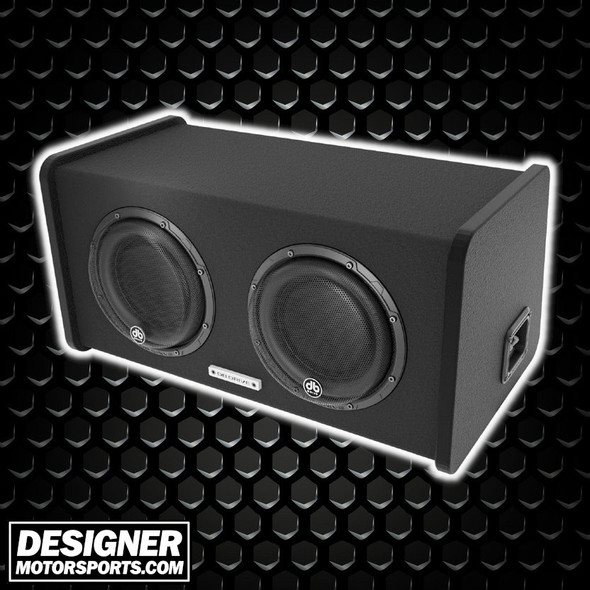 DB Drive DX-BC28 | Dual 8 Inch 1200W Max Loaded Ported Subwoofer Enclosure THUMBNAIL PHOTO FOR DESIGNER MOTORSPORTS AD