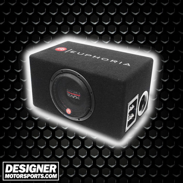 DB Drive Euphoria EWXPW8-1B | 8 Inch 500W Max Loaded Ported Subwoofer Enclosure THUMBNAIL PHOTO FOR DESIGNER MOTORSPORTS AD