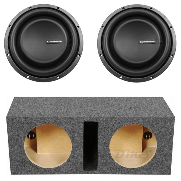 DB Drive Euphoria ESW 10 Package | Dual 10" 1000W D4 Subwoofers & QPower HD Ported Box MAIN PHOTO