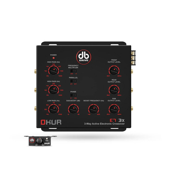 DB Drive E7 3X | Active 3-Way Electronic Crossover Signal Processor w/ 8 Volt Output MAIN PHOTO