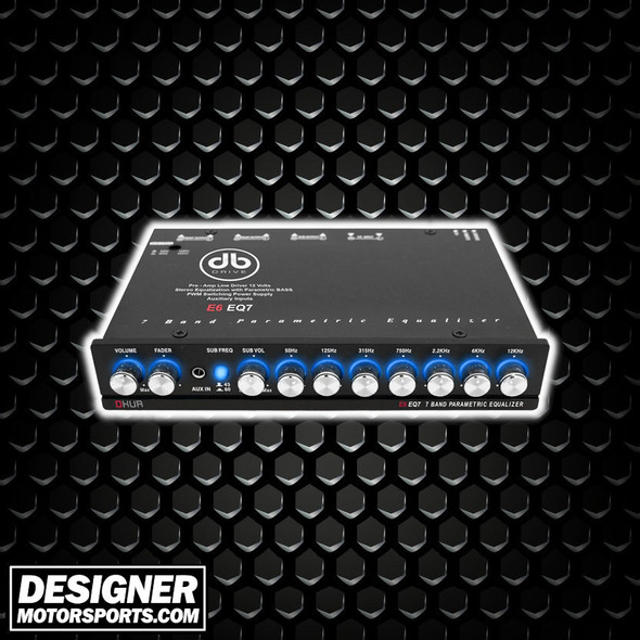 DB Drive E6EQ7 | 7 Band Graphic Equalizer Bass Enhancer w/ 7 Volt Output THUMBNAIL PHOTO FOR DESIGNER MOTORSPORTS AD