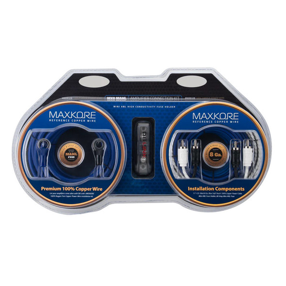 DB Link 8 Gauge 1000W MAXKORE OFC Complete Amplifier Wiring Kit Blue | MX8MANL MAIN PHOTO