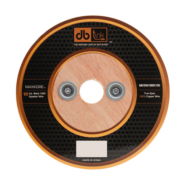 DB Link Maxkore 10 Gauge OFC Speaker Wire Roll 100 Feet Black | MKSW10BK100