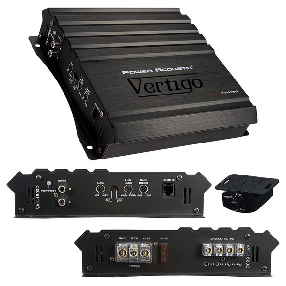 Power Acoustik Overdrive 7500W Max Monoblock Subwoofer Amplifier
