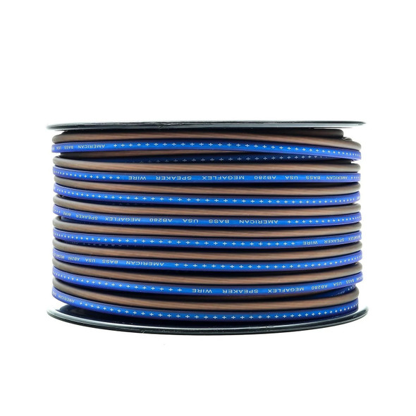 American Bass 12 Gauge MegaFlex Speaker Wire Roll 100 Feet | Blue