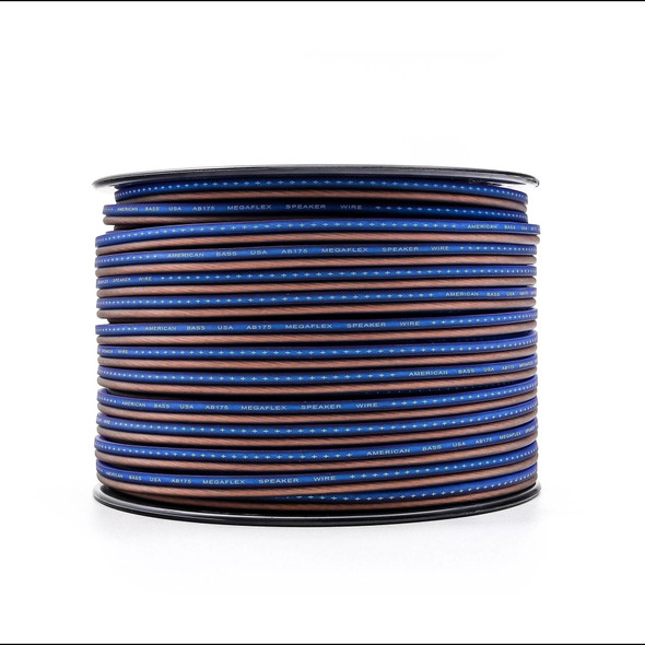American Bass 14 Gauge MegaFlex Speaker Wire Roll 200 Feet | Blue