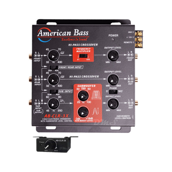 American Bass AB-CLR-3X | 3-Way Active Crossover Signal Processor w/ 5 Volt Output MAIN PHOTO