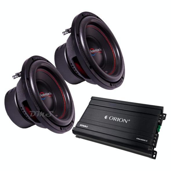 American Bass XO 10 V2 Package | Dual 10" 600W D4 Subwoofers & Orion CBA4500.2 Amplifier MAIN PHOTO