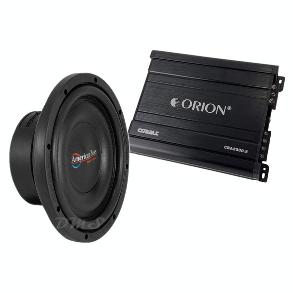 American Bass SL 10 Package | 10" 600W S4 Slim Subwoofer & Orion CBA2500.2 Amplifier MAIN PHOTO