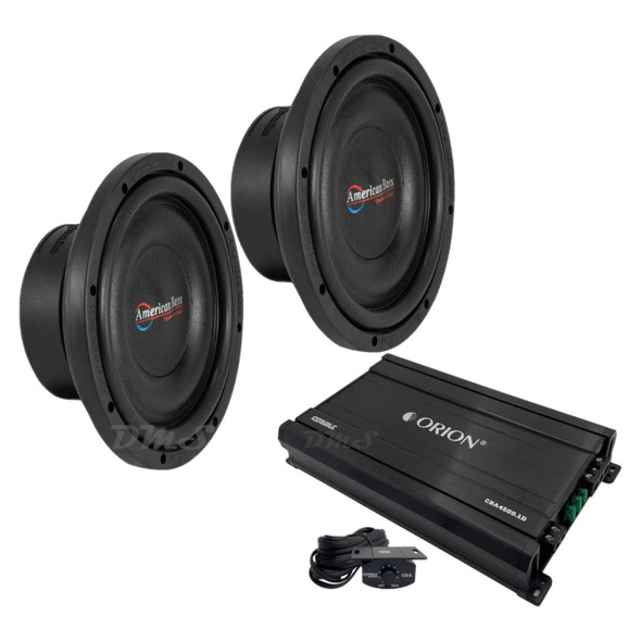 American Bass SL 10 Package | Dual 10" 600W S4 Slim Subwoofers & Orion CBA4500.1D Amplifier MAIN PHOTO