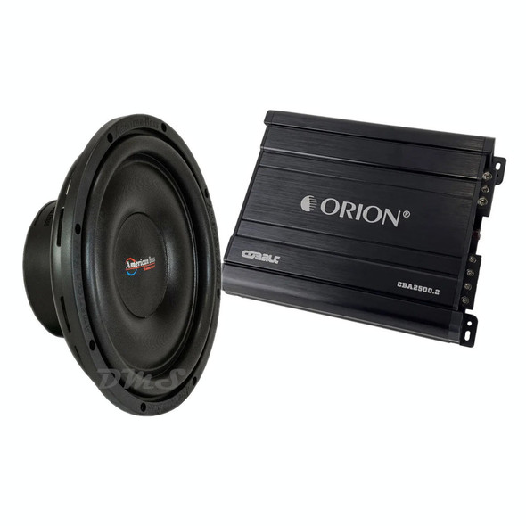American Bass SL 12 Package | 12" 600W S4 Slim Subwoofer & Orion CBA2500.2 Amplifier MAIN PHOTO