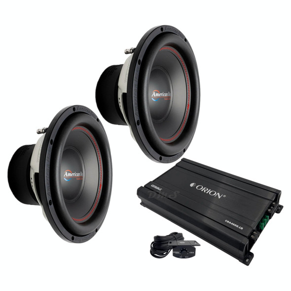 American Bass XD 12 Package | Dual 12" 1000W D4 Subwoofers & Orion CBA4500.1D Amplifier MAIN PHOTO