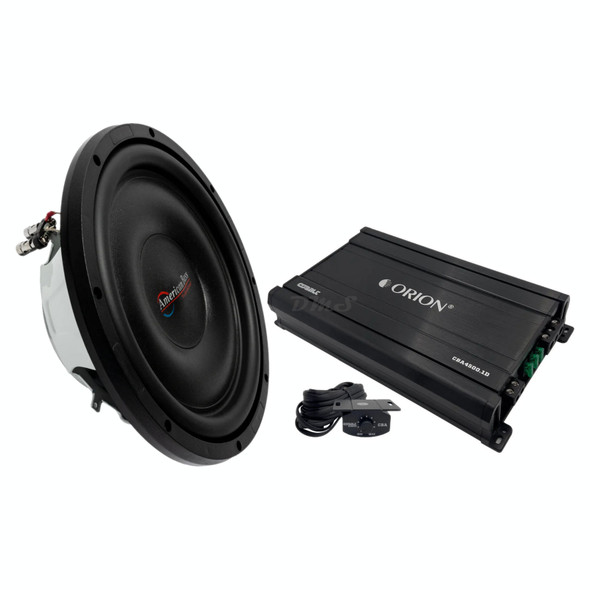 American Bass Titanium 12 Package | 12" 1200W D4 Slim Subwoofer & Orion CBA4500.1D Amplifier MAIN PHOTO
