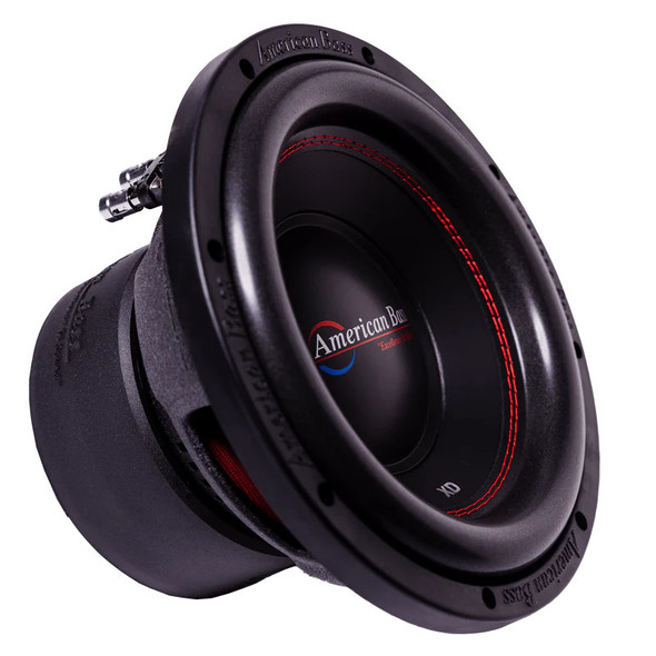 American Bass XD 12 V2 Package | 12" 1000W D2 Subwoofer & Orion CBA2000.1D Amplifier ANGLED PHOTO OF SUB