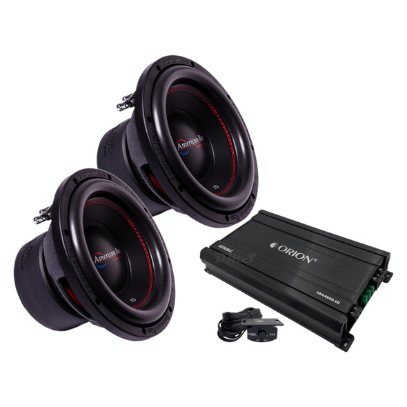 American Bass XD 12 V2 Package | Dual 12" 1000W D4 Subwoofers & Orion CBA4500.1D Amplifier MAIN PHOTO