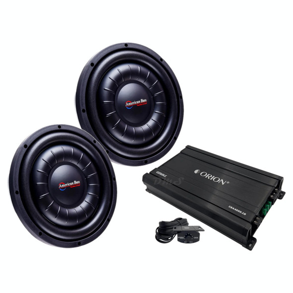 American Bass HAWK Slim 10 Package | Dual 10" 1500W D4 Subwoofers & Orion CBA4500.1D Amplifier MAIN PHOTO