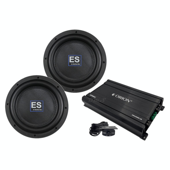 American Bass ES 10 Package | Dual 10" 1000W D4 Slim Subwoofers & Orion CBA4500.1D Amplifier MAIN PHOTO