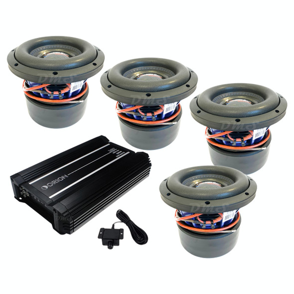 American Bass HD 8 Package | Four 8" 800W D4 Subwoofers & Orion XTR2500.1DZ Amplifier MAIN PHOTO