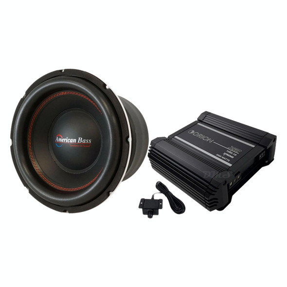 American Bass TITAN 12 Package | 12" 1600W D4 Subwoofer & Orion XTR1000.1D Amplifier MAIN PHOTO