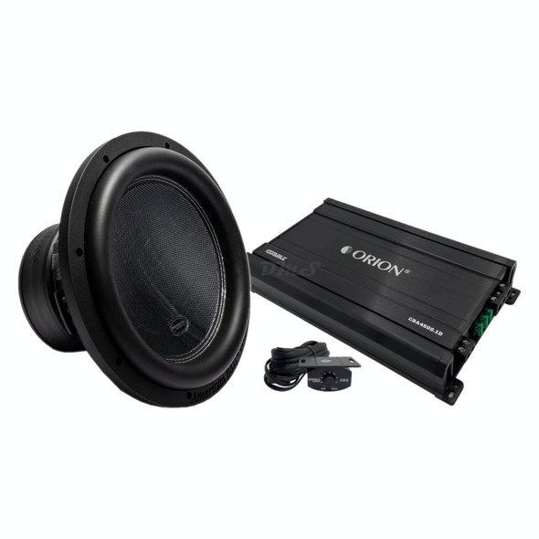 American Bass XR 12 Package | 12" 2400W D2 Subwoofer & Orion CBA4500.1D Amplifier MAIN PHOTO