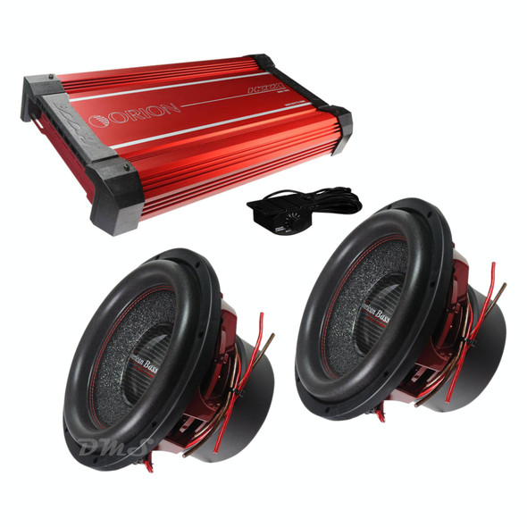American Bass HAWK 12 Package | Dual 12" 3000W D4 Subwoofers & Orion HCCA3000.1DSPLX Amplifier MAIN PHOTO