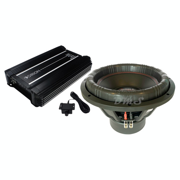 American Bass XFL 15 V2 Package | 15" 3000W D4 Subwoofer & Orion XTR2500.1DZ Amplifier MAIN PHOTO