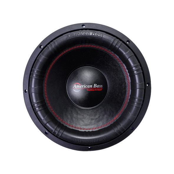 American Bass HD 15 V3 Package | Dual 15" 4000W D1 Subwoofers & Orion HCCA5000.1DSPLX Amplifier FRONT PHOTO OF SUBWOOFER CONE AND SURROUND
