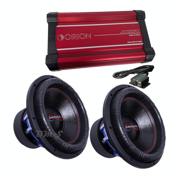 American Bass HD 15 V3 Package | Dual 15" 4000W D1 Subwoofers & Orion HCCA5000.1DSPLX Amplifier MAIN PHOTO
