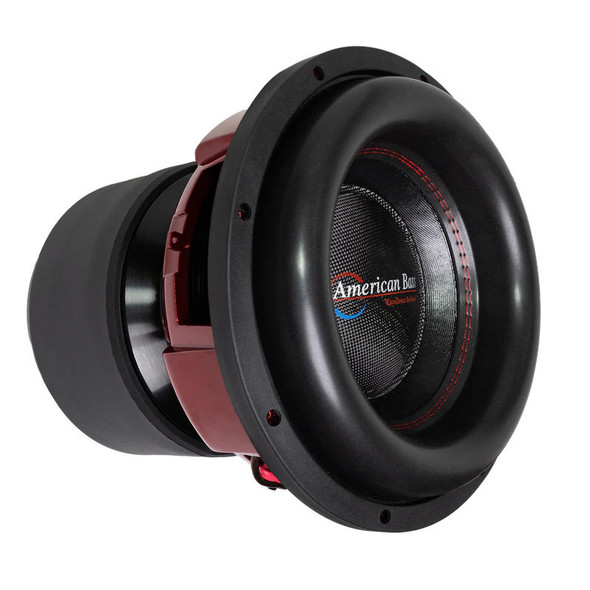 American Bass HURRICANE 12 Package | 12" 6000W D2 Subwoofer & Orion HCCA3000.1DSPLX Amplifier ANGLED PHOTO OF SUB