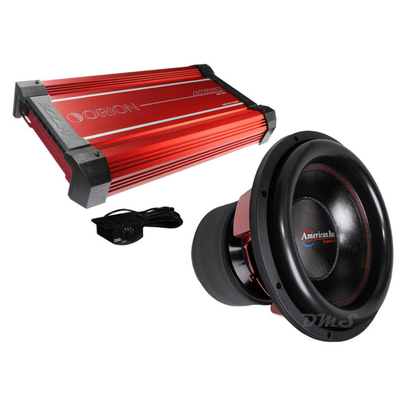 American Bass HURRICANE 15 Package | 15" 6000W D2 Subwoofer & Orion HCCA3000.1DSPLX Amplifier MAIN PHOTO