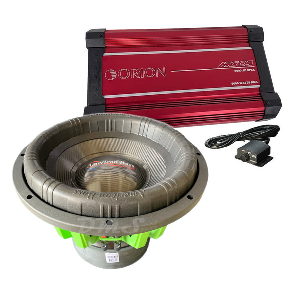 American Bass GODZILLA 15 Package | 15" 12,000W D2 Subwoofer & Orion HCCA5000.1DSPLX Amplifier MAIN PHOTO