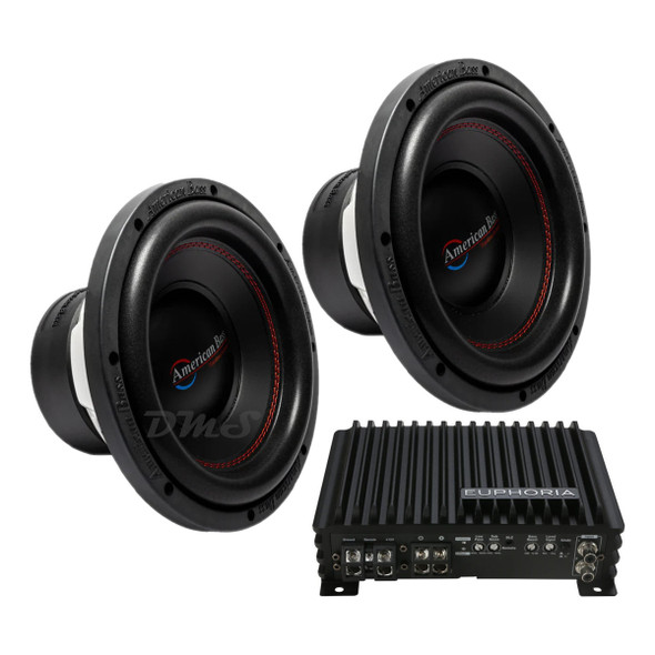 American Bass DX 10 Package | Dual 10" 600W S4 Subwoofers & Euphoria EA1.1200 Amplifier MAIN PHOTO