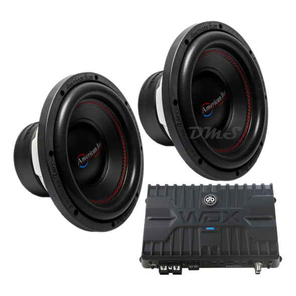 American Bass DX 10 Package | Dual 10" 600W S4 Subwoofers & DB Drive WDX-R1250.1 Amplifier MAIN PHOTO