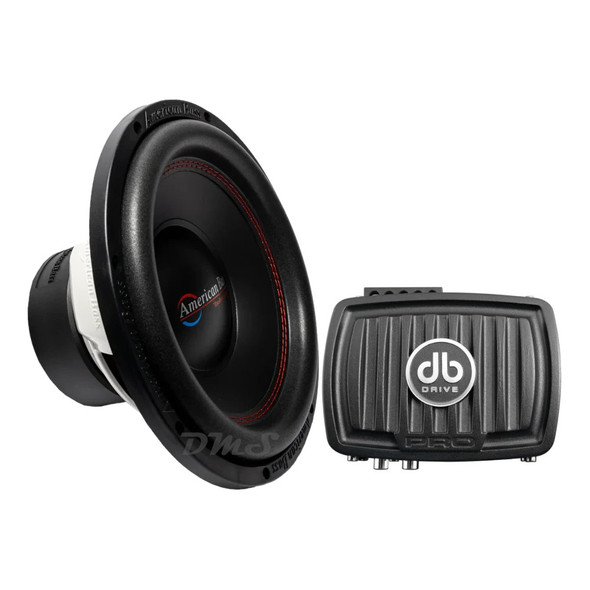 American Bass DX 12 Package | 12" 600W S4 Subwoofer & DB Drive WDXP200.2 Amplifier MAIN PHOTO