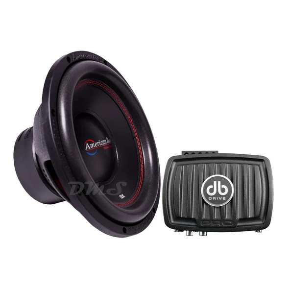 American Bass DX 12 V2 Package | 12" 600W S4 Subwoofer & DB Drive WDXP200.2 Amplifier MAIN PHOTO