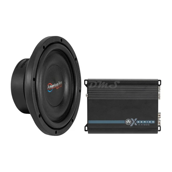 American Bass SL 10 Package | 10" 600W D4 Slim Subwoofer & DB Drive X-A1200 Amplifier MAIN PHOTO