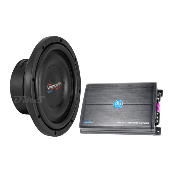 American Bass SL 10 Package | 10" 600W D4 Slim Subwoofer & DB Drive NEO1.5KV2 Amplifier MAIN PHOTO