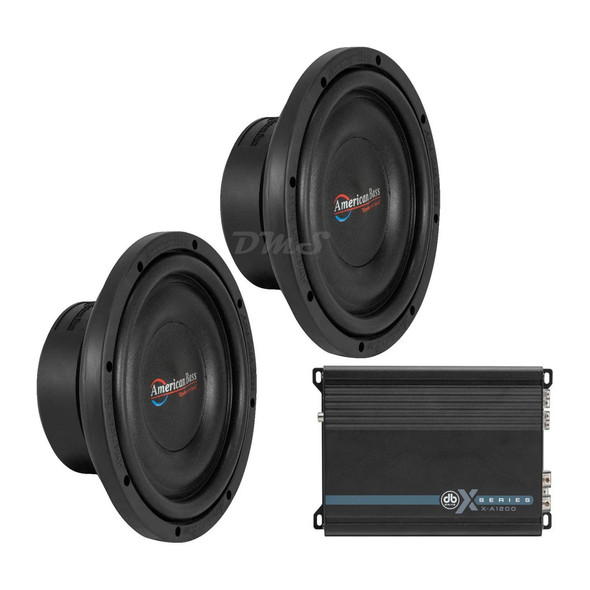 American Bass SL 10 Package | Dual 10" 600W D4 Slim Subwoofers & DB Drive X-A1200 Amplifier MAIN PHOTO