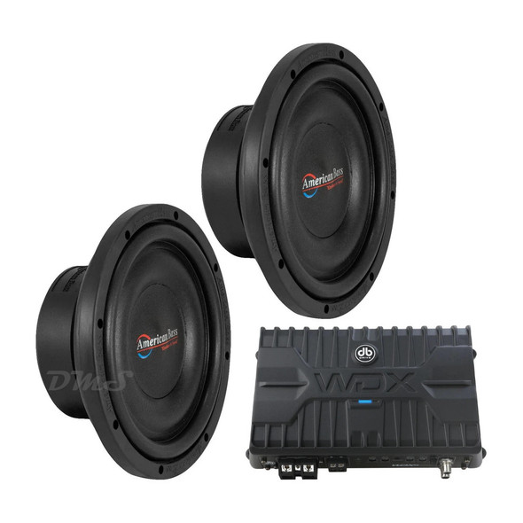 American Bass SL 10 Package | Dual 10" 600W S4 Slim Subwoofers & DB Drive WDX-R1250.1 Amplifier MAIN PHOTO