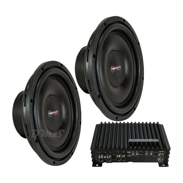 American Bass SL 12 Package | Dual 12" 600W D4 Slim Subwoofers & Euphoria EA1.600 Amplifier MAIN PHOTO