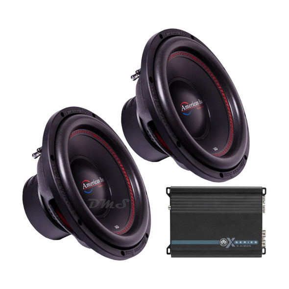 American Bass XO 12 V2 Package | Dual 12" 600W D4 Subwoofers & DB Drive X-A1200 Amplifier MAIN PHOTO
