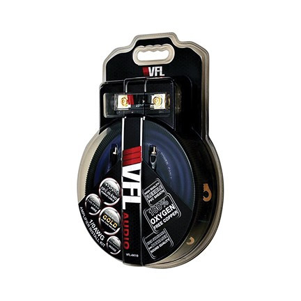 VFL Audio 0 Gauge OFC 3200W Complete Amplifier Wiring Kit Blue | VFL-0GA-AMPKIT