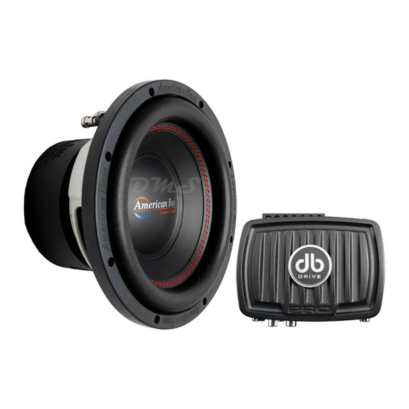 American Bass XD 10 Package | 10" 900W D4 Subwoofer & DB Drive WDX P400.1D Amplifier MAIN PHOTO