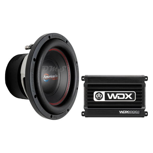 American Bass XD 10 Package | 10" 900W D4 Subwoofer & DB Drive WDX1000.1 Amplifier