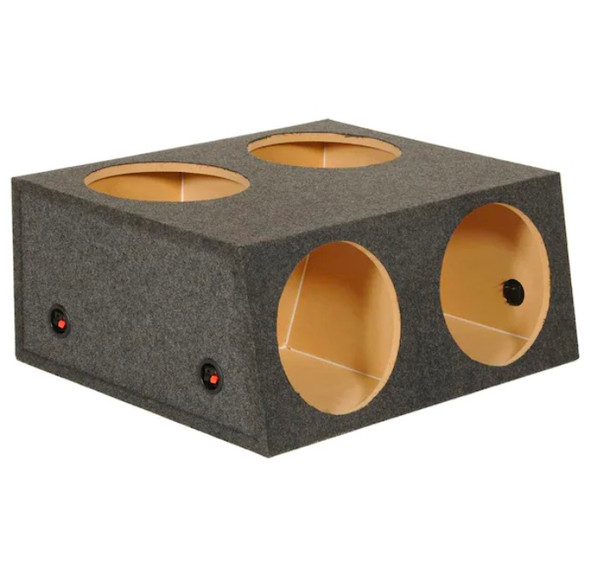 QPower BQBASS124T | Quad 12 Inch Sealed Subwoofer Box | 4 X 12"