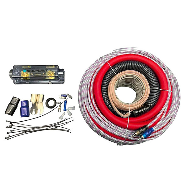 Blaupunkt 0 Gauge 3000W Complete Amplifier Wiring Kit | Red
