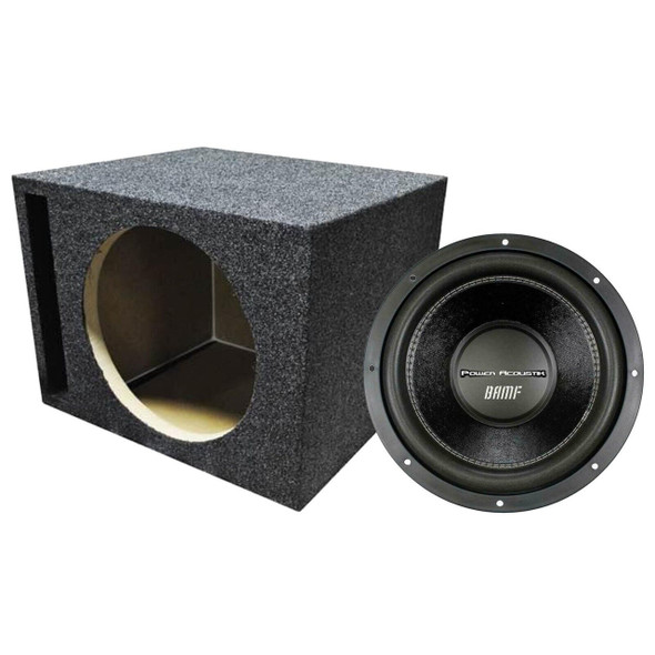 Power Acoustik BAMF 12 Package | 12 Inch 3500W DVC 4 Ohm Subwoofer & QPower HD Ported Box