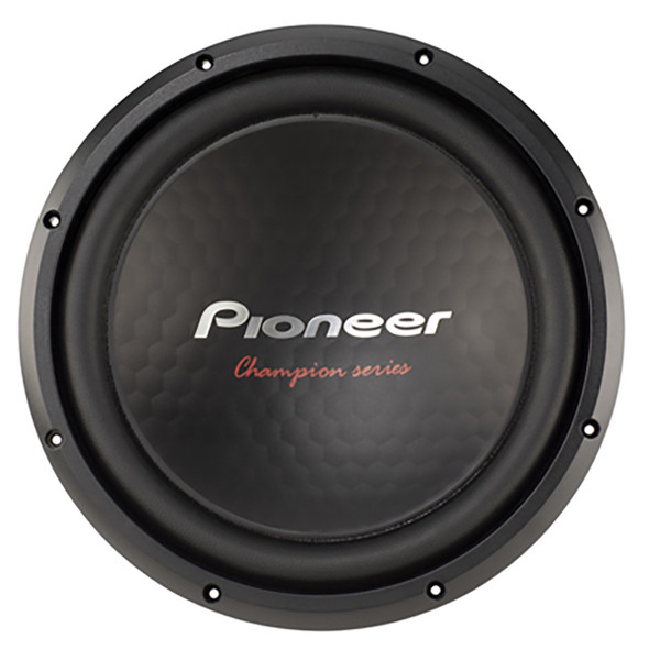 Pioneer Champion TS-A301D4 Package | 12 Inch 1600W DVC 4 Ohm Subwoofer & QPower HD Ported Box