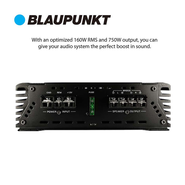 Blaupunkt AMP7502 | 1500W Max 2 Channel Full Range Amplifier